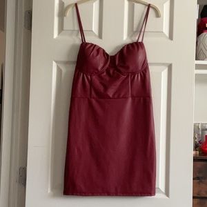 Pleather Dress